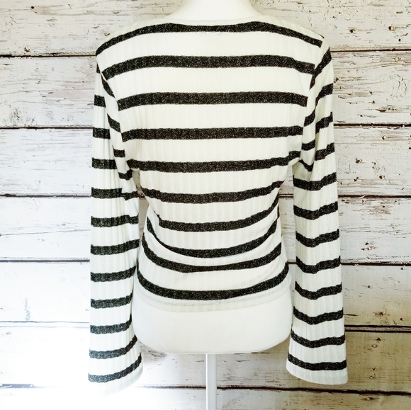 Ten Sixty Sherman Glittery Striped Top - Picture 4 of 8
